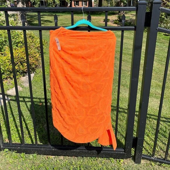 Anthropologie Maeve Embroidered Ruffle Wrap Skirt NWT - Picture 6 of 12